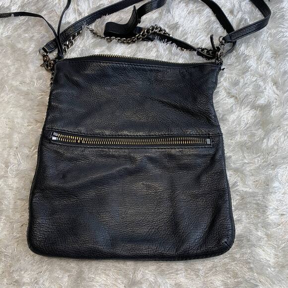 Botkier Leather Crossbody Bag Mixed Metal Black Pebbled - Picture 3 of 8